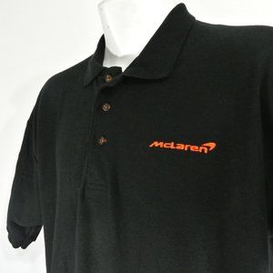 McLAREN Formula 1/Indycar Team Shirt F1 Racing Black Polo NEW Size L Large
